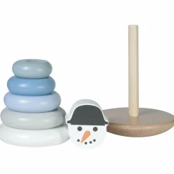 Discount Tour à empiler en bois Bonhomme de neige Jouet À Empiler