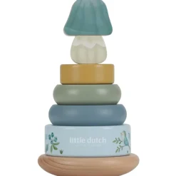 Sale Tour d'anneaux à empiler en bois FSC Forest Friends Jouet À Empiler