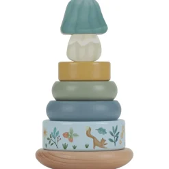 Sale Tour d'anneaux à empiler en bois FSC Forest Friends Jouet À Empiler