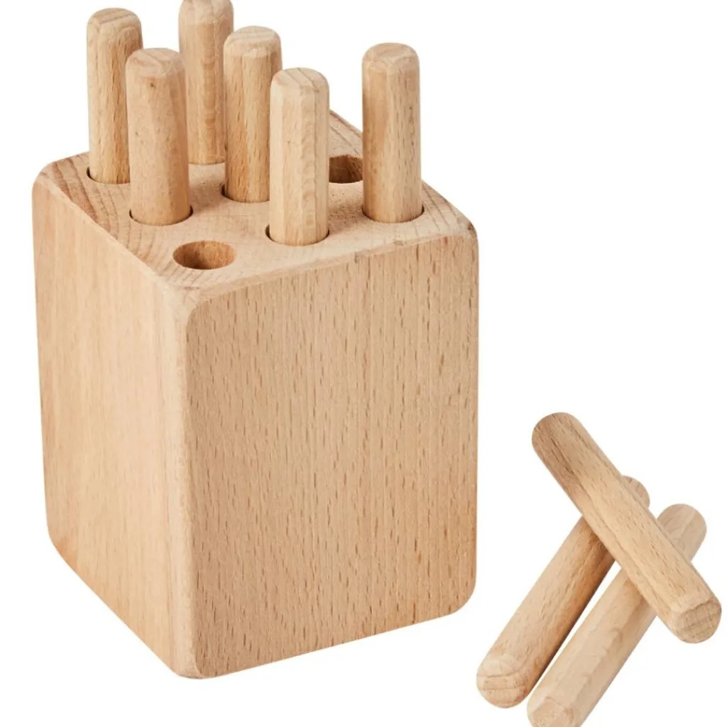 Discount Tourillon - Jeu en bois pour développer la motricité fine Jouet À Encastrer