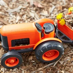 Discount Tracteur orange et gris Petites Voitures, Véhicules Et Circuits