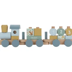 Clearance Train à blocs en bois FSC Forest Friends Jeu De Construction