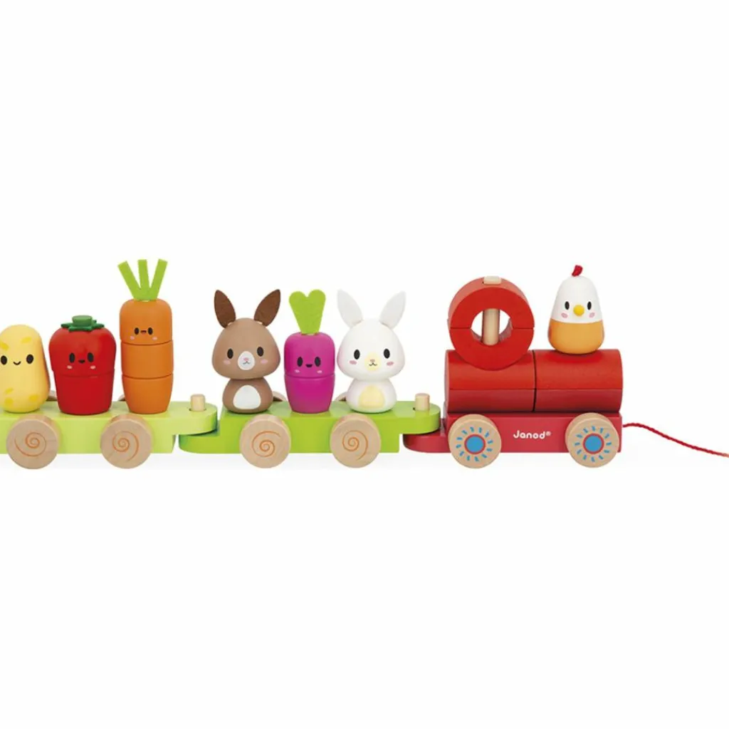 Sale Train d'activités à tirer Ferme Jouet À Tirer / Pousser