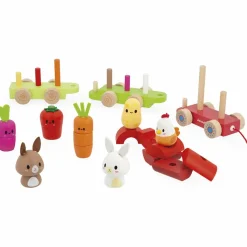 Sale Train d'activités à tirer Ferme Jouet À Tirer / Pousser