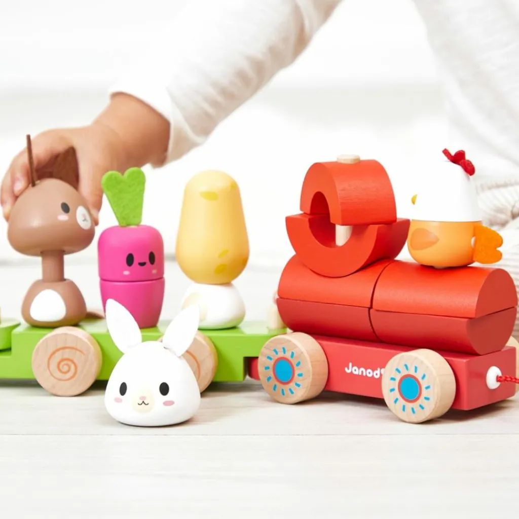 Sale Train d'activités à tirer Ferme Jouet À Tirer / Pousser