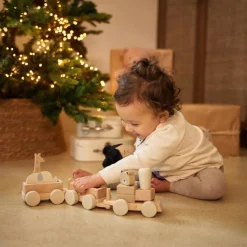 Train de construction en bois Jungle Jambo Jeu De Construction