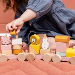 Discount Train en bois Mrs. Cat Jeu De Construction