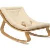 Outlet Transat à balancement en bois de hêtre Levo Fur Milk Transat