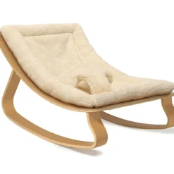 Outlet Transat à balancement en bois de hêtre Levo Fur Milk Transat