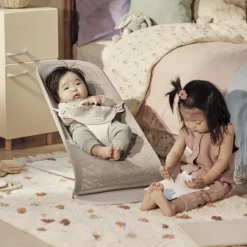 Best Transat Balance Soft Mesh 3D Beige et gris - Reconditionné Transat