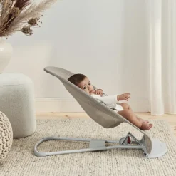 Best Transat Balance Soft Mesh 3D Beige et gris - Reconditionné Transat