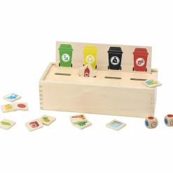 Sale Tri sélectif en bois Apprentissage Du Temps Et Quotidien