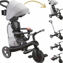 Best Tricycle Trike Explorer Deluxe 4 en 1 Noir-Gris Tricycle