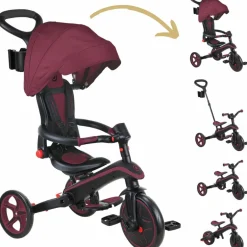 Hot Tricycle Trike Explorer Foldable V2 4 en 1 Bordeaux Tricycle
