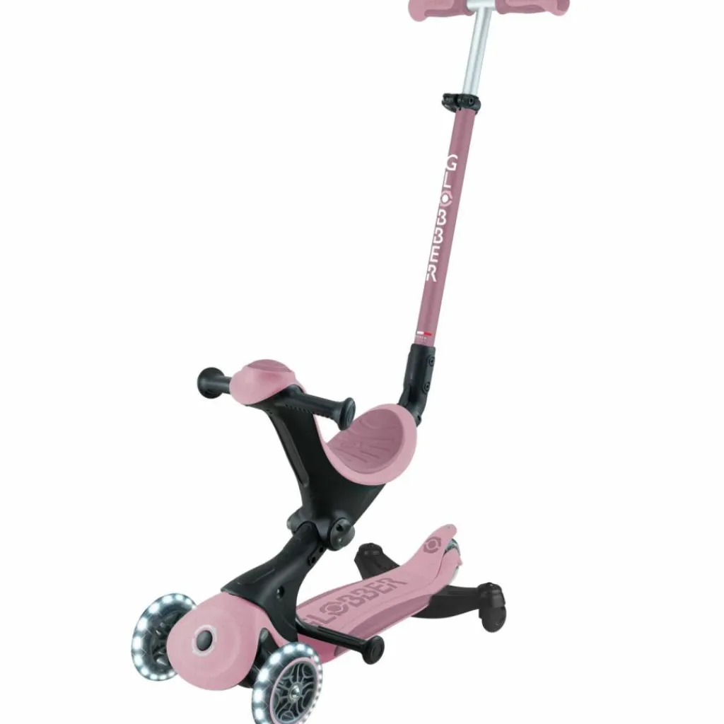 Discount Trottinette Go up Deluxe Lights eco-logic 360° Framboise Porteur Évolutif En Trottinette