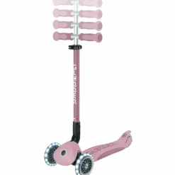 Discount Trottinette Go up Deluxe Lights eco-logic 360° Framboise Porteur Évolutif En Trottinette