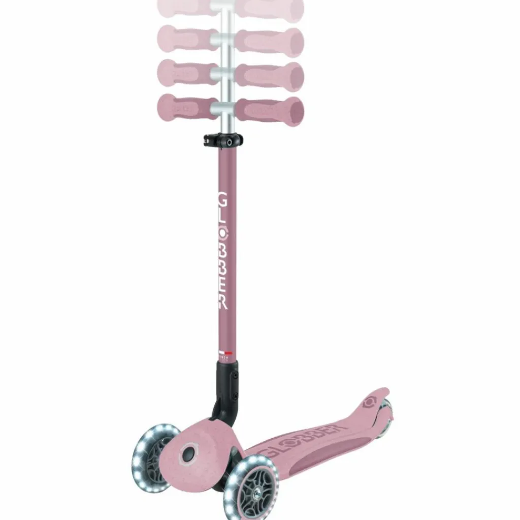 Discount Trottinette Go up Deluxe Lights eco-logic 360° Framboise Porteur Évolutif En Trottinette