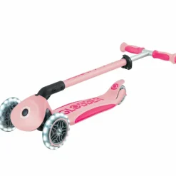 Trottinette Go up Deluxe Lights Pastel Rose Porteur Évolutif En Trottinette