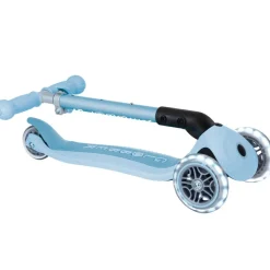 New Trottinette Junior Foldable Ecologic Lights Bleu Cassis Trottinette