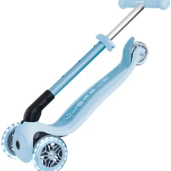 New Trottinette Junior Foldable Ecologic Lights Bleu Cassis Trottinette