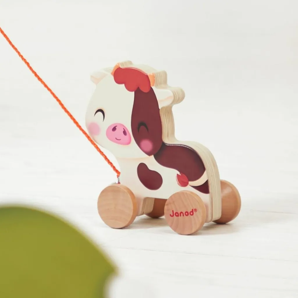 Outlet Vache à promener Ferme Jouet À Tirer / Pousser