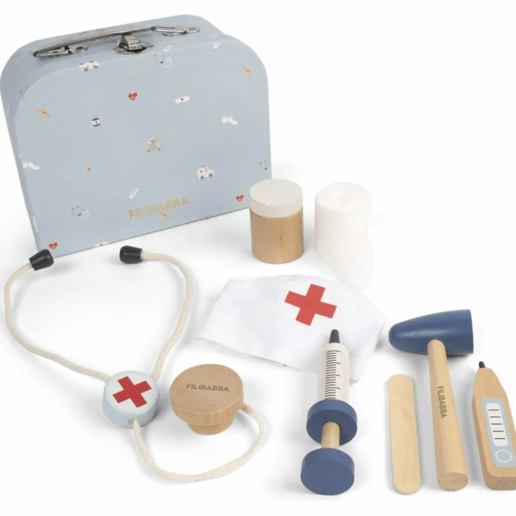Discount Valisette de jeu Jouets en bois Petit Docteur Docteur / Vétérinaire