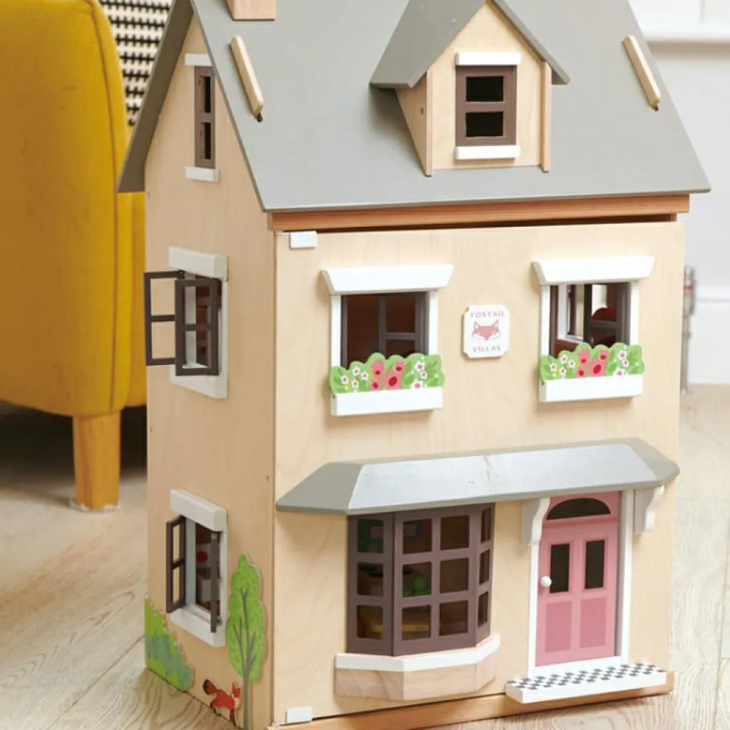 Discount Villa en bois Foxtail (16 pièces) Maison De Poupée Et Univers De Jeu