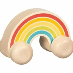 Discount Voiture Arc-en-ciel en bois Petites Voitures, Véhicules Et Circuits